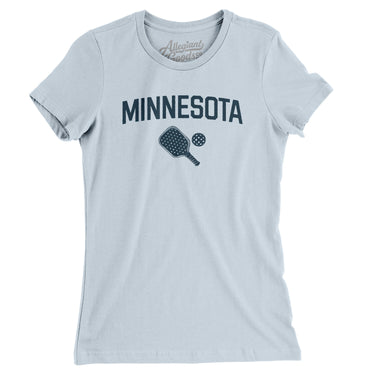 Minnesota Pickleball Women's T-Shirt-Light Blue-Allegiant Goods Co. Vintage Sports Apparel