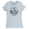Oklahoma State Quarter Women's T-Shirt-Light Blue-Allegiant Goods Co. Vintage Sports Apparel