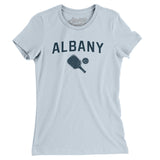 Albany Pickleball Women's T-Shirt-Light Blue-Allegiant Goods Co. Vintage Sports Apparel