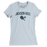 Jackson Hole Pickleball Women's T-Shirt-Light Blue-Allegiant Goods Co. Vintage Sports Apparel