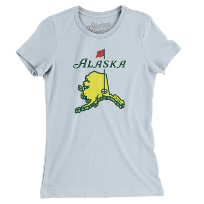 Alaska Golf Women's T-Shirt-Light Blue-Allegiant Goods Co. Vintage Sports Apparel