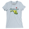 Maryland Golf Women's T-Shirt-Light Blue-Allegiant Goods Co. Vintage Sports Apparel