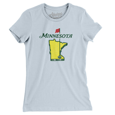 Minnesota Golf Women's T-Shirt-Light Blue-Allegiant Goods Co. Vintage Sports Apparel