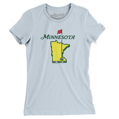 Minnesota Golf Women's T-Shirt-Light Blue-Allegiant Goods Co. Vintage Sports Apparel