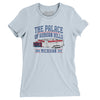 The Palace Of Auburn Hills Women's T-Shirt-Light Blue-Allegiant Goods Co. Vintage Sports Apparel