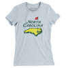 North Carolina Golf Women's T-Shirt-Light Blue-Allegiant Goods Co. Vintage Sports Apparel