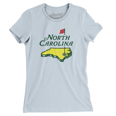 North Carolina Golf Women's T-Shirt-Light Blue-Allegiant Goods Co. Vintage Sports Apparel