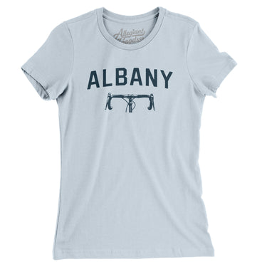 Albany Cycling Women's T-Shirt-Light Blue-Allegiant Goods Co. Vintage Sports Apparel