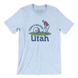 I Have A Tee Time In Utah Men/Unisex T-Shirt-Light Blue-Allegiant Goods Co. Vintage Sports Apparel