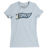 Tampa Bay Pennant Women's T-Shirt-Light Blue-Allegiant Goods Co. Vintage Sports Apparel