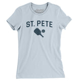 St. Pete Pickleball Women's T-Shirt-Light Blue-Allegiant Goods Co. Vintage Sports Apparel