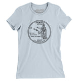 Hawaii State Quarter Women's T-Shirt-Light Blue-Allegiant Goods Co. Vintage Sports Apparel