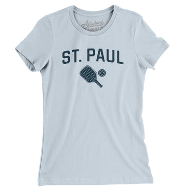 St. Paul Pickleball Women's T-Shirt-Light Blue-Allegiant Goods Co. Vintage Sports Apparel