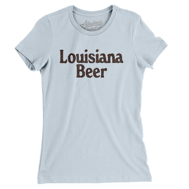 Louisiana Beer Women's T-Shirt-Light Blue-Allegiant Goods Co. Vintage Sports Apparel