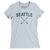 Seattle Golf Women's T-Shirt-Light Blue-Allegiant Goods Co. Vintage Sports Apparel