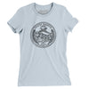 South Dakota State Quarter Women's T-Shirt-Light Blue-Allegiant Goods Co. Vintage Sports Apparel