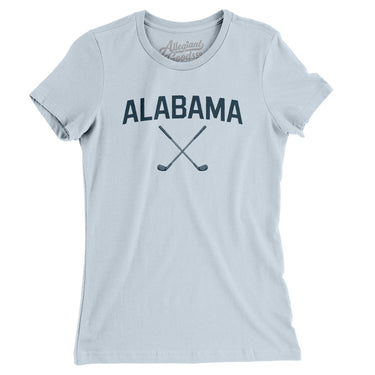 Alabama Golf Women's T-Shirt-Light Blue-Allegiant Goods Co. Vintage Sports Apparel
