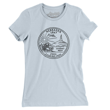 Nebraska State Quarter Women's T-Shirt-Allegiant Goods Co. Vintage Sports Apparel