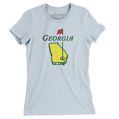 Georgia Golf Women's T-Shirt-Light Blue-Allegiant Goods Co. Vintage Sports Apparel