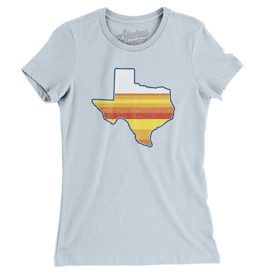 Houston Baseball Women's T-Shirt-Light Blue-Allegiant Goods Co. Vintage Sports Apparel