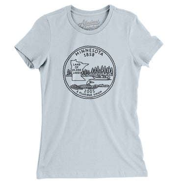 Minnesota State Quarter Women's T-Shirt-Allegiant Goods Co. Vintage Sports Apparel