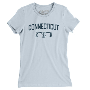 Connecticut Cycling Women's T-Shirt-Light Blue-Allegiant Goods Co. Vintage Sports Apparel