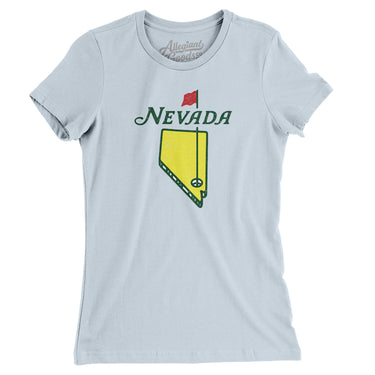 Nevada Golf Women's T-Shirt-Light Blue-Allegiant Goods Co. Vintage Sports Apparel