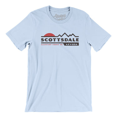 Scottsdale Mountain Sunset Men/Unisex T-Shirt-Light Blue-Allegiant Goods Co. Vintage Sports Apparel