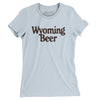 Wyoming Beer Women's T-Shirt-Light Blue-Allegiant Goods Co. Vintage Sports Apparel