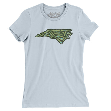 North Carolina Golf Course Women's T-Shirt-Light Blue-Allegiant Goods Co. Vintage Sports Apparel