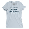 I've Been To Acadia National Park Women's T-Shirt-Light Blue-Allegiant Goods Co. Vintage Sports Apparel