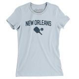 New Orleans Pickleball Women's T-Shirt-Light Blue-Allegiant Goods Co. Vintage Sports Apparel
