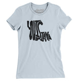 Louisiana State Shape Text Women's T-Shirt-Allegiant Goods Co. Vintage Sports Apparel