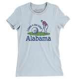 I Have A Tee Time In Alabama Women's T-Shirt-Light Blue-Allegiant Goods Co. Vintage Sports Apparel