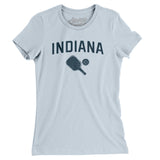 Indiana Pickleball Women's T-Shirt-Light Blue-Allegiant Goods Co. Vintage Sports Apparel