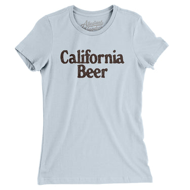 California Beer Women's T-Shirt-Light Blue-Allegiant Goods Co. Vintage Sports Apparel