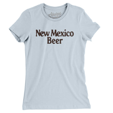 New Mexico Beer Women's T-Shirt-Light Blue-Allegiant Goods Co. Vintage Sports Apparel