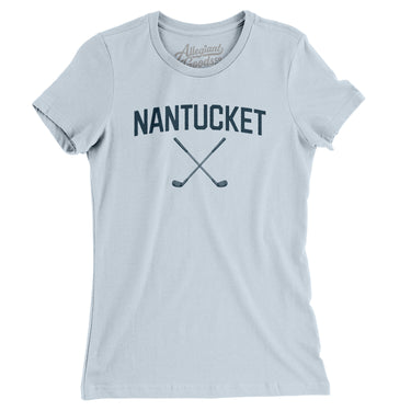Nantucket Golf Women's T-Shirt-Light Blue-Allegiant Goods Co. Vintage Sports Apparel