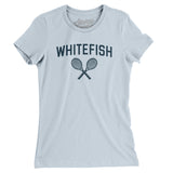 Whitefish Tennis Women's T-Shirt-Light Blue-Allegiant Goods Co. Vintage Sports Apparel