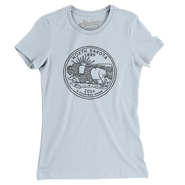 North Dakota State Quarter Women's T-Shirt-Allegiant Goods Co. Vintage Sports Apparel