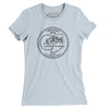 Indiana State Quarter Women's T-Shirt-Light Blue-Allegiant Goods Co. Vintage Sports Apparel