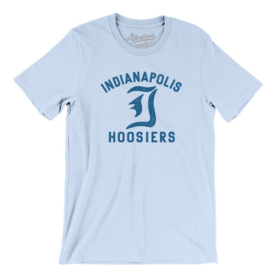 Indianapolis Hoosiers Men/Unisex T-Shirt-Light Blue-Allegiant Goods Co. Vintage Sports Apparel