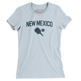 New Mexico Pickleball Women's T-Shirt-Light Blue-Allegiant Goods Co. Vintage Sports Apparel