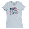 10 Cent Beer Night Women's T-Shirt-Light Blue-Allegiant Goods Co. Vintage Sports Apparel