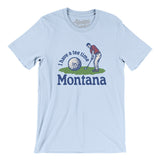 I Have A Tee Time In Montana Men/Unisex T-Shirt-Light Blue-Allegiant Goods Co. Vintage Sports Apparel