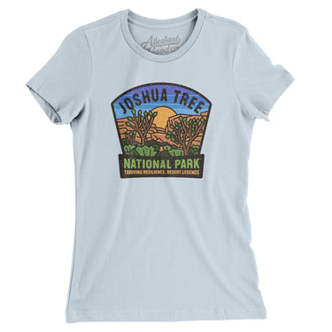 Joshua Tree National Park Badge Women's T-Shirt-Light Blue-Allegiant Goods Co. Vintage Sports Apparel
