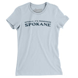 Actually It's Pronounced Spokane in Light Blue Color