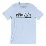 Fort Davis Mountain Sunset Men/Unisex T-Shirt-Light Blue-Allegiant Goods Co. Vintage Sports Apparel