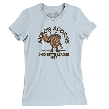Akron Acorns Baseball Women's T-Shirt-Allegiant Goods Co. Vintage Sports Apparel