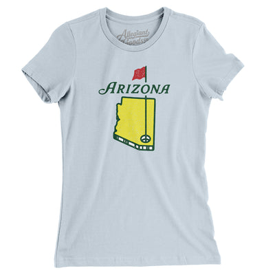 Arizona Golf Women's T-Shirt-Light Blue-Allegiant Goods Co. Vintage Sports Apparel